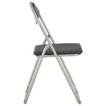 vidaXL Chaises pliantes à manger lot de 4 noir similicuir