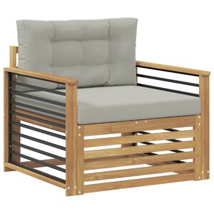 vidaXL Canapé d’extérieur Polyester Blanc