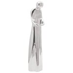 vidaXL Sculpture Argent 10 x 16 x 49 cm Aluminium