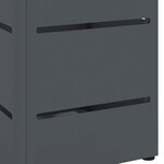 vidaXL Porte-parapluie Anthracite 15 5 x 15 5 x 49 cm Acier