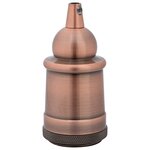 vidaXL Douilles de lampe 2 Pièces bronze rouge E27