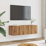 vidaXL Meubles TV muraux 2 Pièces chêne artisanal 100x30x30 cm