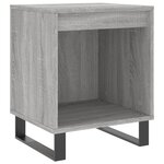 vidaXL Tables de chevet 2 Pièces sonoma gris 40x35x50 cm bois ingénierie