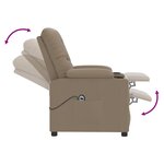 vidaXL Fauteuil Cappuccino Similicuir