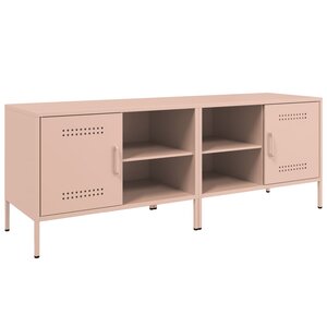 vidaXL Meubles TV 2 Pièces rose 68x39x50 5 cm acier