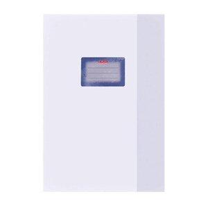 Protège-cahiers Structuré A4 Avec étiquette collée Blanc HERLITZ