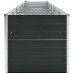 vidaXL Lit surélevé de jardin Acier galvanisé 480x80x77 cm Anthracite