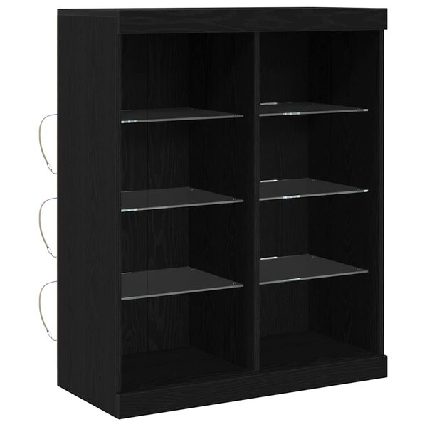vidaXL Buffet Chêne noir 41 x 37 x 100 cm Bois d'ingénierie