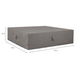 Madison Housse de meubles d'extérieur 305 x 190 x 85 cm Gris