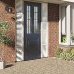 vidaXL Film pour fenêtre dépoli motif à rayures 90x500 cm PVC