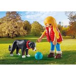 PLAYMOBIL 71738 - My Life Jeune fille avec chien de montagne