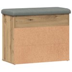 vidaXL Banc à chaussures chêne artisanal 62x32x50 cm bois d'ingénierie