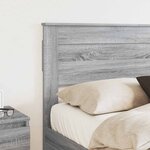 vidaXL Tête de lit Gris Sonoma 150 cm Bois d'ingénierie
