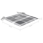 vidaXL Chaises à manger de jardin avec coussins lot de 3 Acacia massif