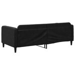 vidaXL Lit de repos sans matelas noir 90x200 cm tissu