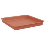 vidaXL Pots de plantes 6 Pièces Rouge brique 23 x 23 x 17 5 cm Plastique