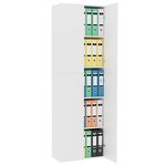 vidaXL Armoire de bureau Blanc 60 x 32 x 190 cm Bois d'ingénierie