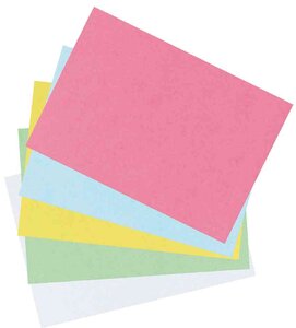paquet de 100 fiches bristol, format A6, unie, bleu HERLITZ