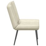 vidaXL Chaise de relaxation crème 64x74x84 cm velours