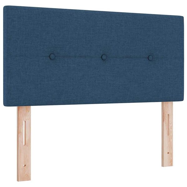 vidaXL Têtière LED bleue rembourrée de 80 cm en tissu