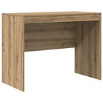 vidaXL Bureau avec Rangement en Chêne Artisanal Bois d'Ingénierie