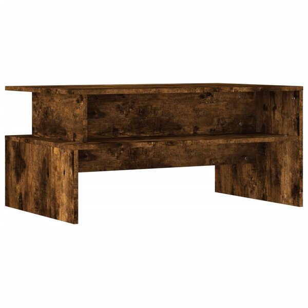 vidaXL Table basse chêne fumé 90x55x42 5 cm bois d'ingénierie
