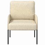 vidaXL Canapés avec coussin 55cm Crème Contreplaqué