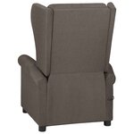 vidaXL Fauteuil inclinable Marron Tissu