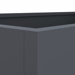 vidaXL Jardinière anthracite 62x30x29 cm acier