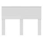 vidaXL Tête de lit avec tête de lit Blanc 135 cm Bois d'ingénierie