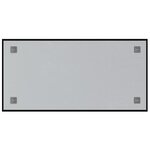 vidaXL Tableau noir magnétique mural Noir 80x40 cm Verre trempé