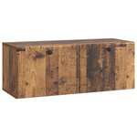 vidaXL Meuble TV mural 78 5 x 31 x 30 cm Bois ancien Bois d'ingénierie