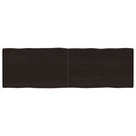 vidaXL Dessus de table bois massif traité bordure assortie