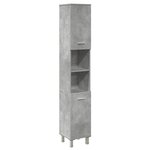 vidaXL Ensemble de meubles de salle de bain 4 Pièces gris béton