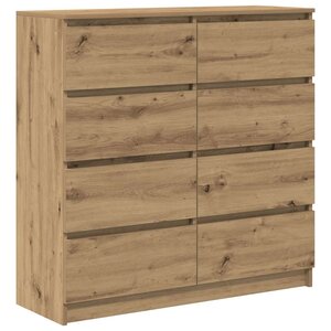 vidaXL Buffet chêne artisanal 100x35x99 cm bois d'ingénierie