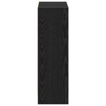 vidaXL Meuble à Livres Noir 60 x 24 x 76 cm Bois d'ingénierie
