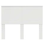 vidaXL Tête de lit Blanc brillant 120 cm Bois d'ingénierie