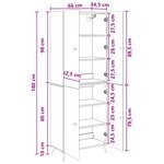 vidaXL Ensemble de Meubles 2 Pièces Chêne fumé Bois d'ingénierie