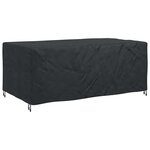 vidaXL Housse pour mobilier d'extérieur Noir 240 x 140 x 90 cm 600D
