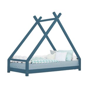 Lit tipi enfant TAHUKA 80 x 180 vert pétrole