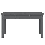 vidaXL Banc de jardin gris 80x44x45 cm bois massif de pin