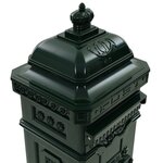 Boîte aux lettres à pilier Aluminium Vintage antirouille Vert