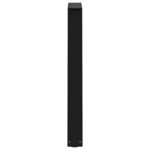 vidaXL Pieds de table à manger en V 2 pièces Noir 50x(72-73 3) cm Acier