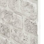 vidaXL Panneaux muraux 3D design de brique gris clair 11 Pièces EPS