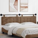 vidaXL Tête de lit suspendue Cappuccino Simili cuir