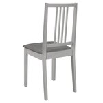vidaXL Mobilier de salle à manger 5 Pièces MDF Gris