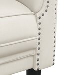 vidaXL Ensemble de canapés 2 Pièces crème velours