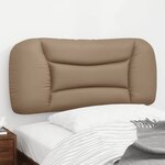 vidaXL Coussin de tête de lit Hvar cappuccino 80 cm similicuir