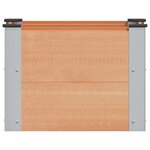 vidaXL Jardinière surélevée Marron 50 x 30 x 36 cm WPC et Aluminium