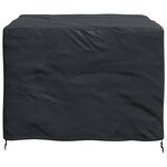 vidaXL Housse de meubles d'extérieur Noir 125 x 125 x 74 cm Tissu 600D
